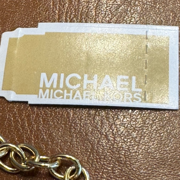 Michael Kors Pave Padlock Logo Chain Bracelet Goldtone Brass NWT - Picture 7 of 16